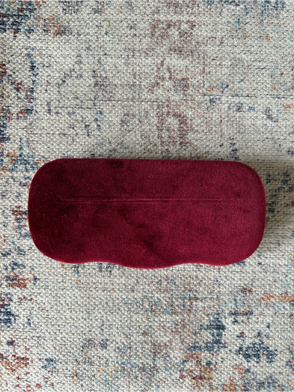 Gucci Burgundy Velvet Hard Clamshell Sunglasses/Eyeglasses Case